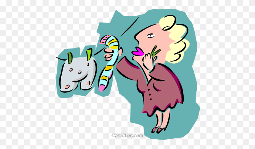 480x432 Woman Hanging The Laundry - Laundry Clip Art Free