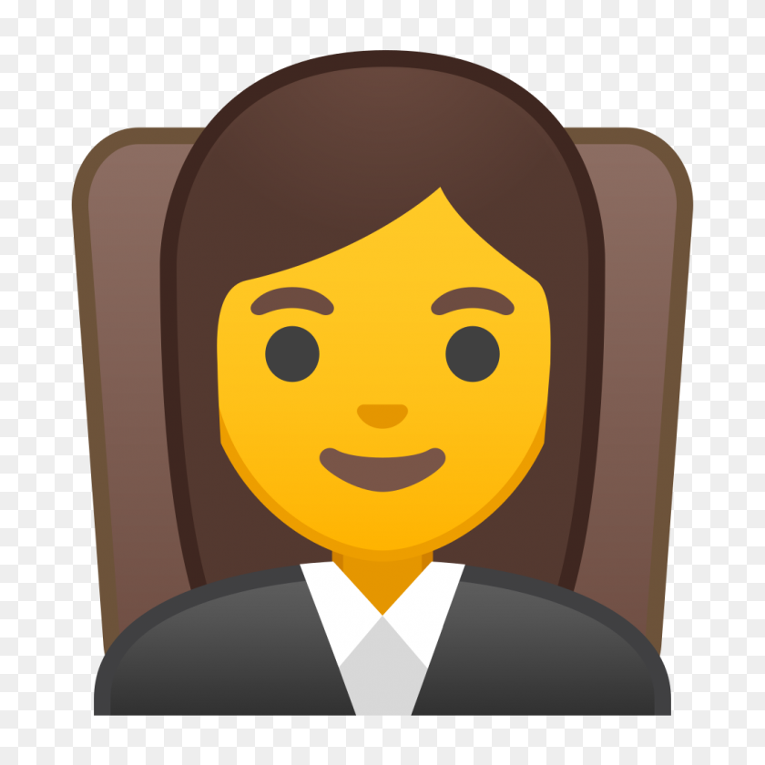 1024x1024 Mujer Juez Icono Noto Emoji Personas Profesión Iconset Google - Juez Png