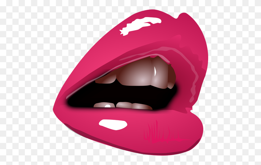 500x471 Woman Lips With Lipstick Close Up Vector Image - Clipart Lipstick