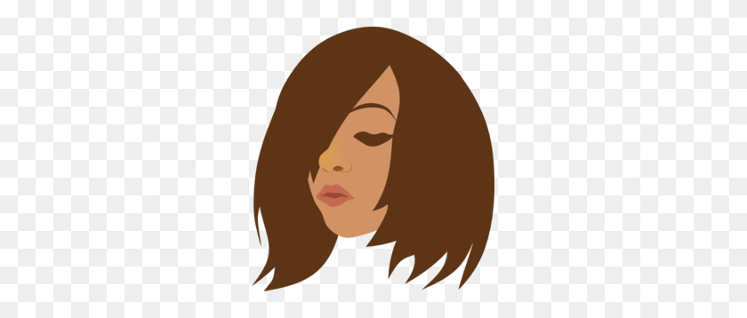 273x298 Woman Looking Down Clip Art - Hairstyle Clipart
