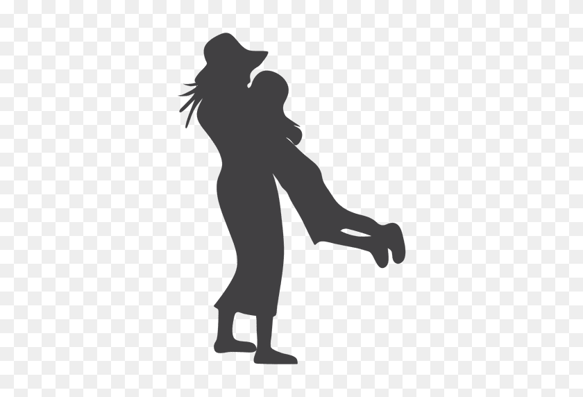 512x512 Woman Playing And Hugging Kid Silhouette - Sun Silhouette PNG
