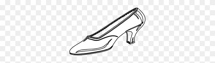297x186 Woman S Shoe Outline Clip Art - Womens Shoes Clipart