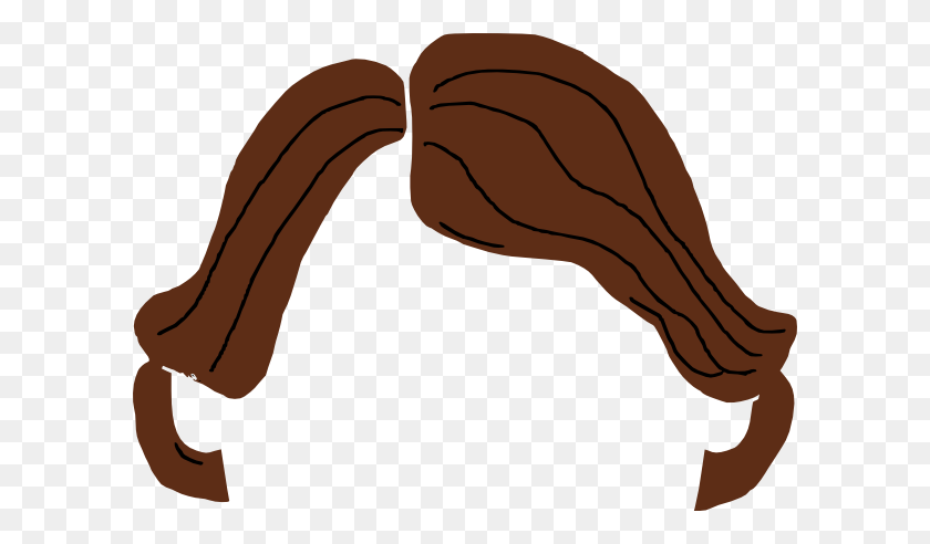 600x432 Woman S Short Hair Clip Art - Brown Hair Clipart