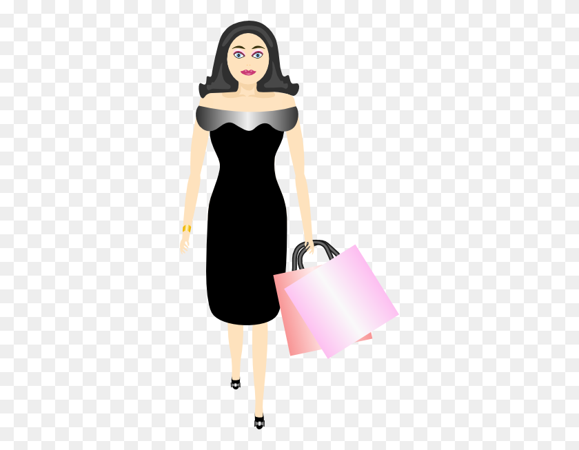 318x593 Woman Shopping Clip Art - Woman Shopping Clipart