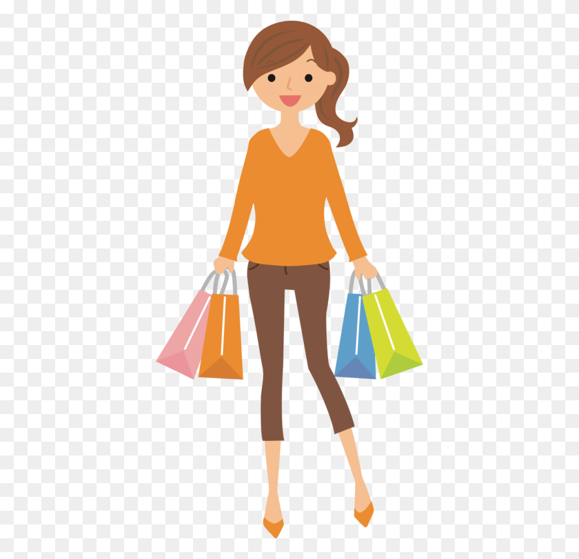 388x750 Mujer De Compras Personal Shopper Chica Mujer - El Comprador De Imágenes Prediseñadas