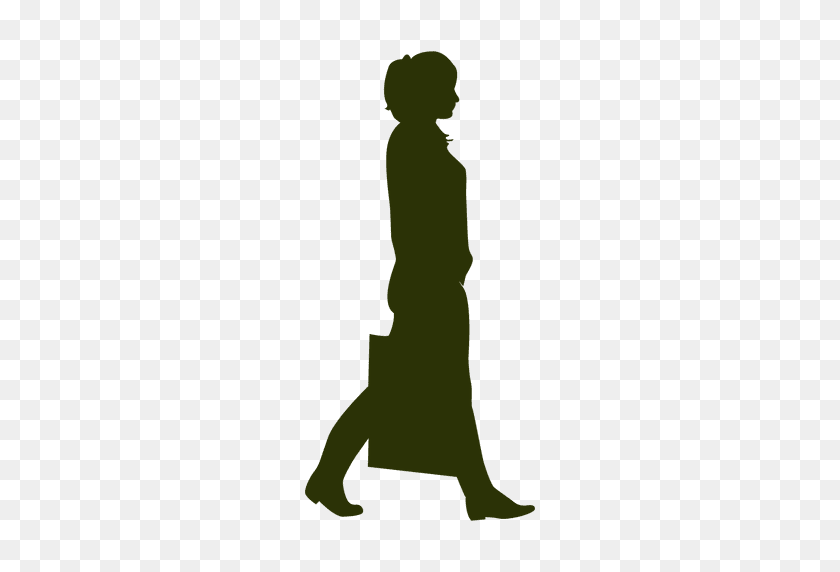 512x512 Woman Shopping Silhouette - People Shopping PNG