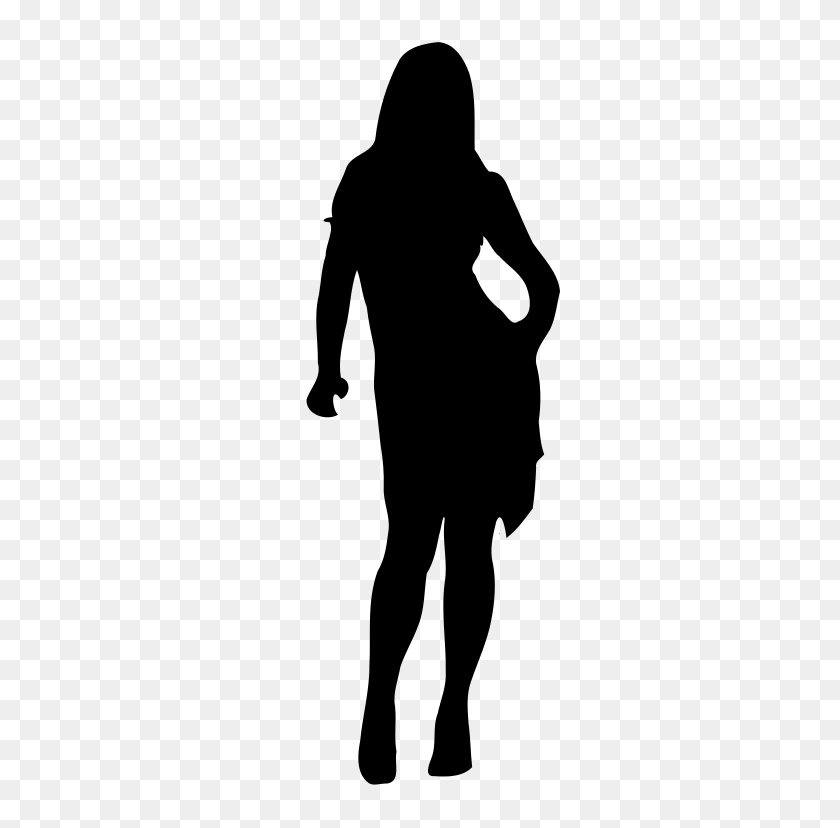 768x768 Woman Silhouette - Lady Silhouette PNG