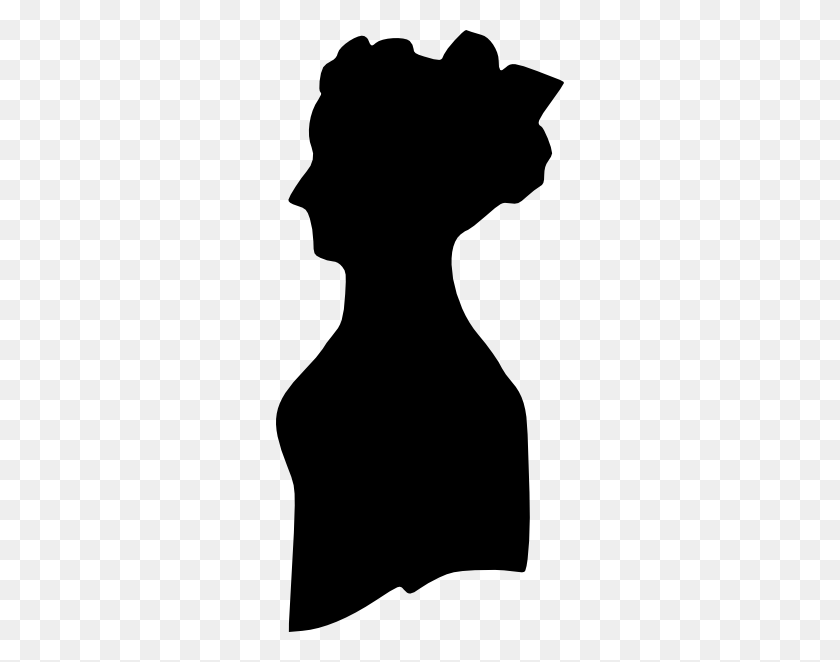 288x602 Woman Silhouette Clip Arts Download - Cross Silhouette PNG