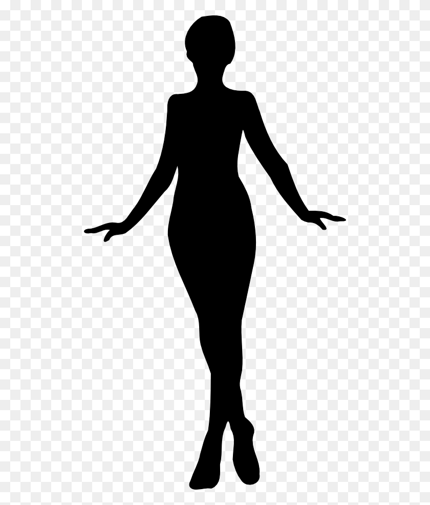 512x925 Woman Silhouette Clipart - Woman Silhouette PNG