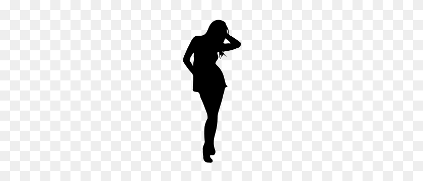 300x300 Woman Silhouette Free Clipart Collection - Pregnant Lady Clipart