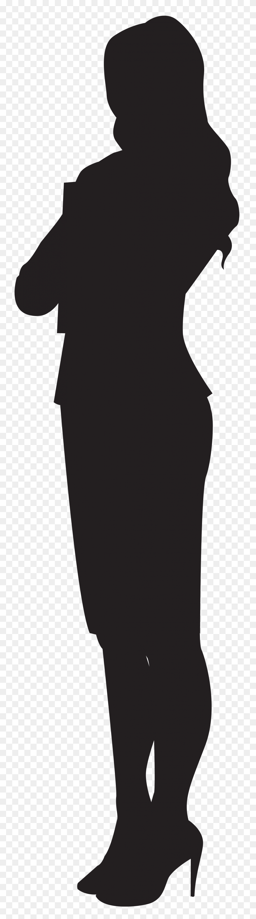 2111x8000 Woman Silhouette Png Clip Art - Dress Clipart PNG