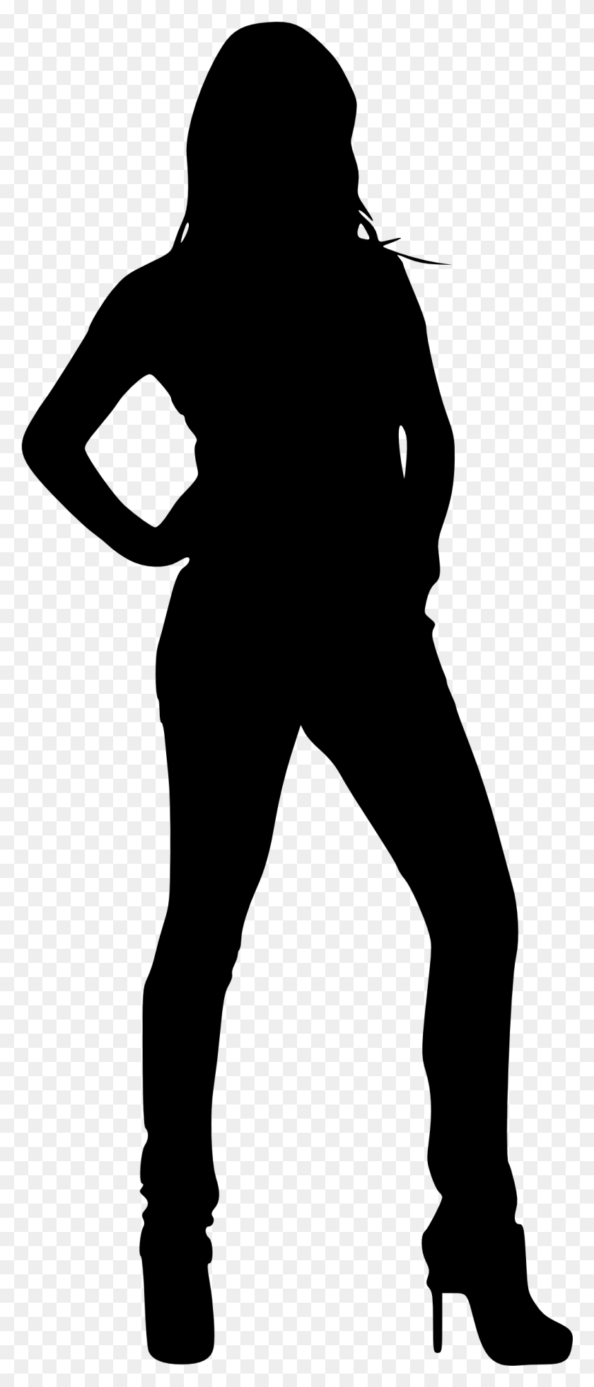 1027x2501 Woman Silhouettes - Woman Silhouette PNG