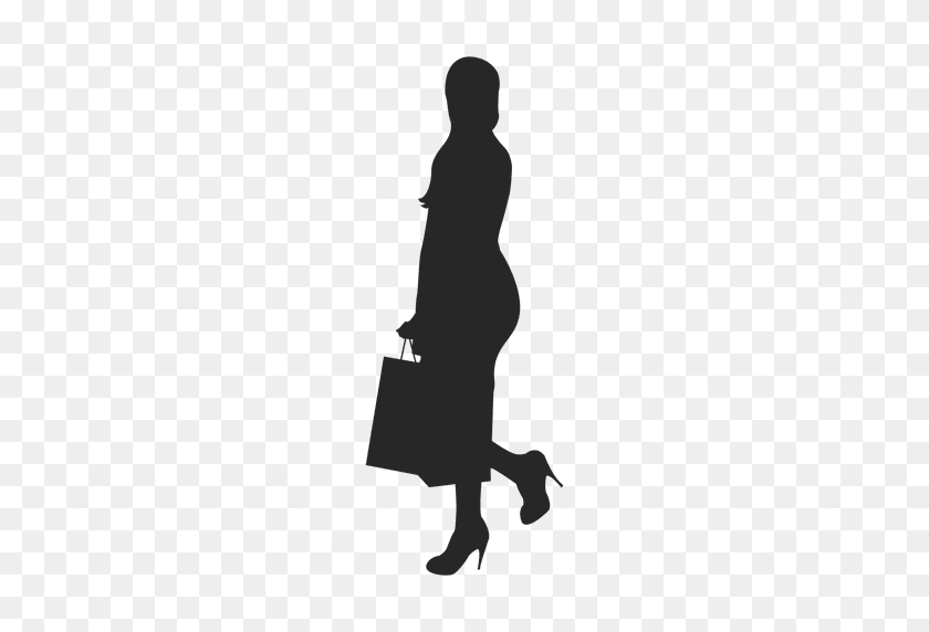 512x512 Woman Walking After Shopping - Woman Walking PNG