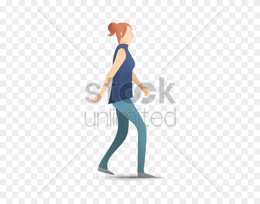 600x600 Mujer Caminando Imagen Vectorial - Mujer Caminando Png