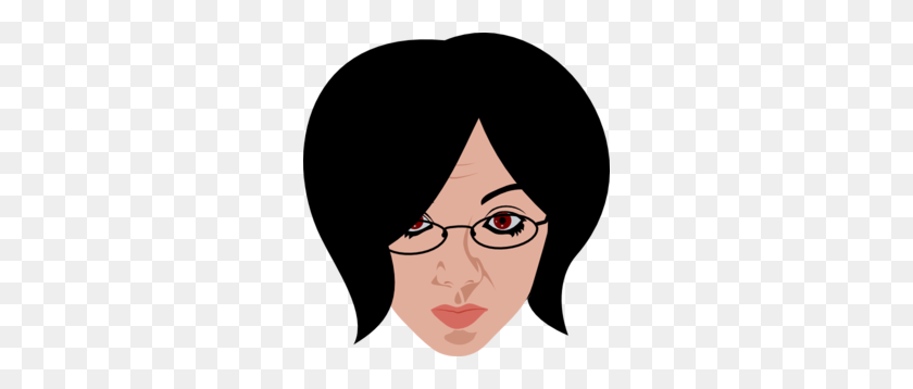 282x298 Mujer Con Gafas Clipart - Mujer Maestra Clipart