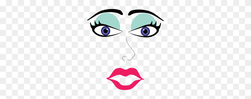 256x271 Mujer Con Maquillaje Clipart - Maquillaje Clipart Gratis