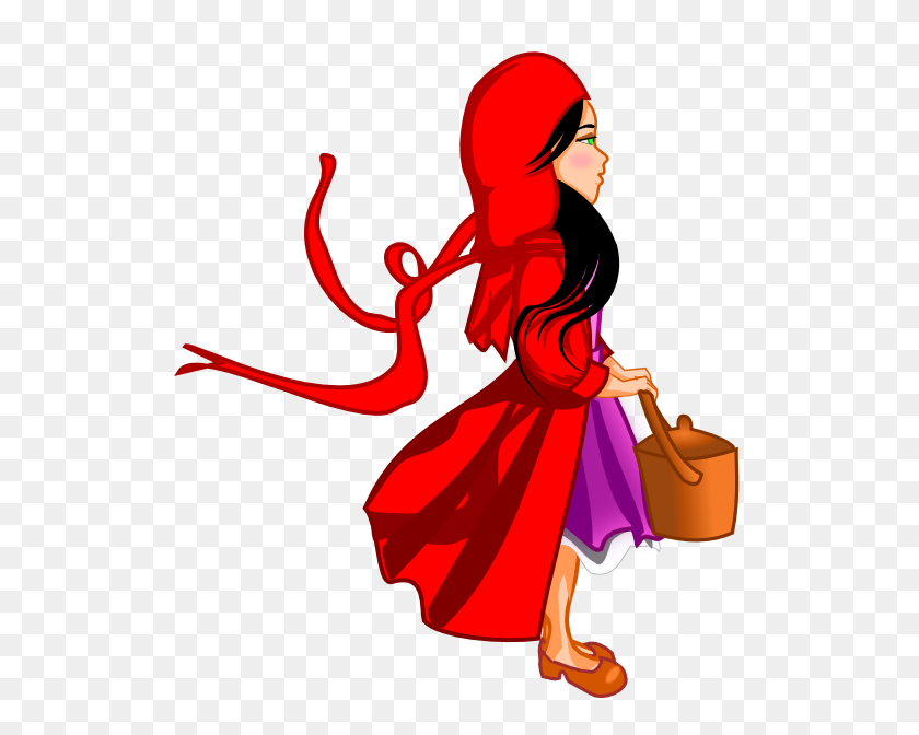 555x612 Женщина С Красной Шляпой Клипарт - Клипарт Red Hat Общества