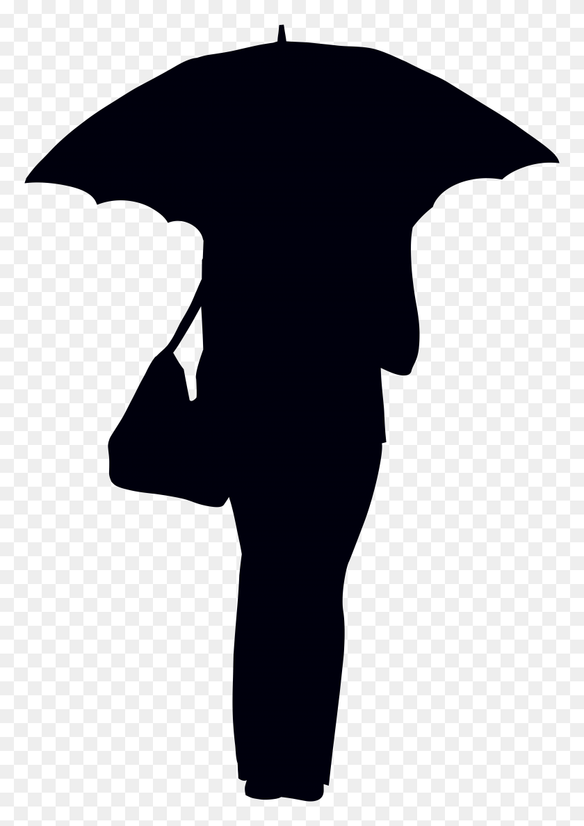 5530x8000 Woman With Umbrella Silhouette Png Clip Gallery - Woman Clipart PNG