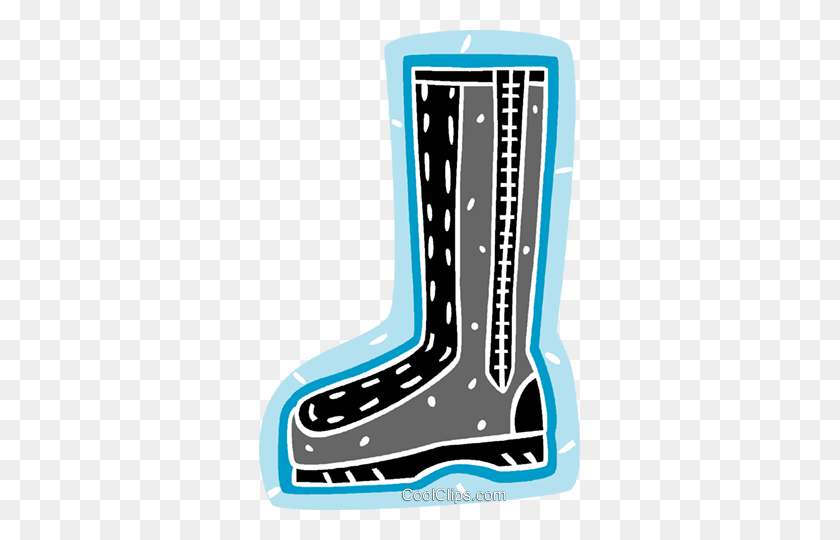 321x480 Woman's Boot Royalty Free Vector Clip Art Illustration - Boot Clipart