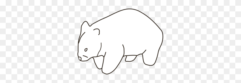 299x231 Wombat Clipart Black And White - Pencils Clipart Black And White