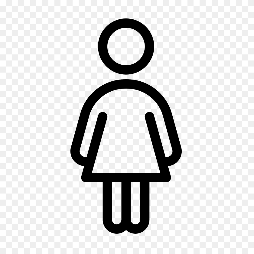 1600x1600 Women - Person Outline PNG