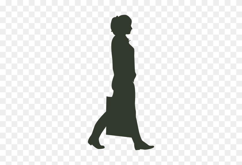512x512 Bolso De Mujer Clipart Señora Caminando - Mujer Caminando Clipart