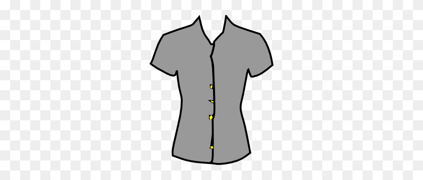 246x299 Women Blouse Clothing Clip Art - Dress Clipart Black And White