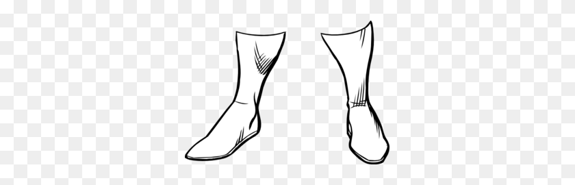 299x210 Women Boot Clip Art - Boot Clipart Black And White