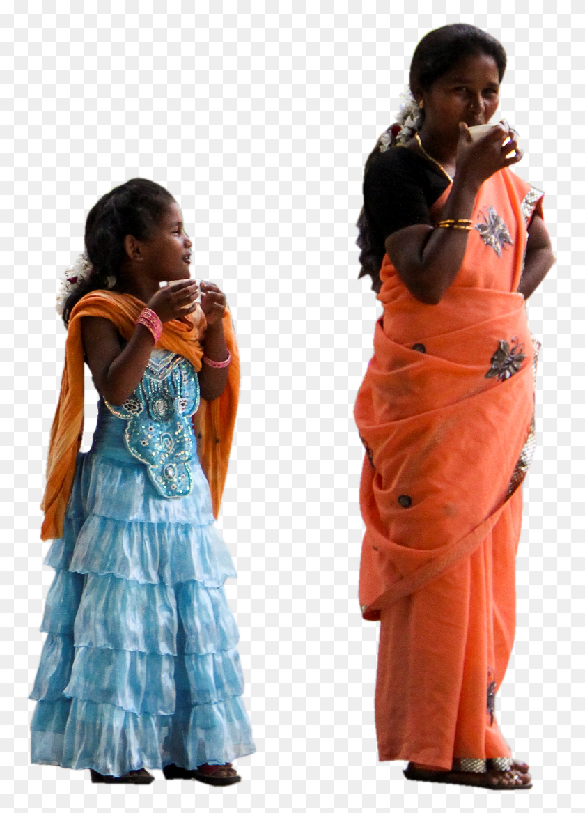 765x1107 Women Child Kid Mom Daughter Standing Group Front Profile Eating - Group Of People PNG
