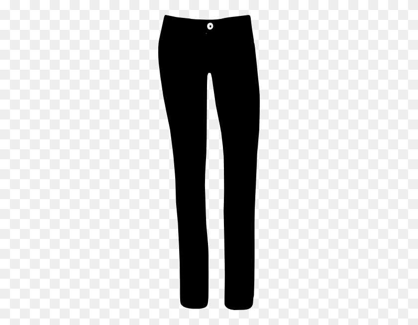 204x593 Ropa De Mujer Pantalones Clipart - Pantalones Negros Clipart
