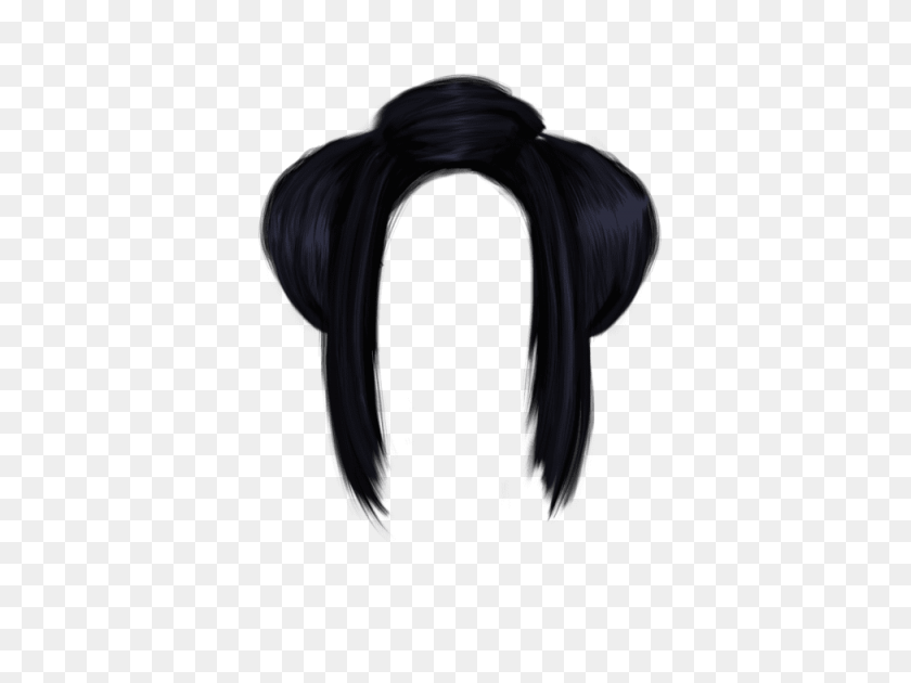 480x570 Women Hair Png - Black Hair PNG