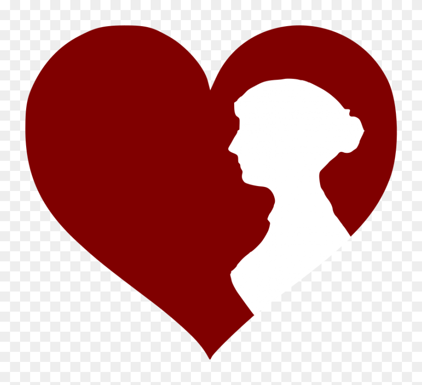 848x768 Women In Red Logo - Jane Austen Clipart