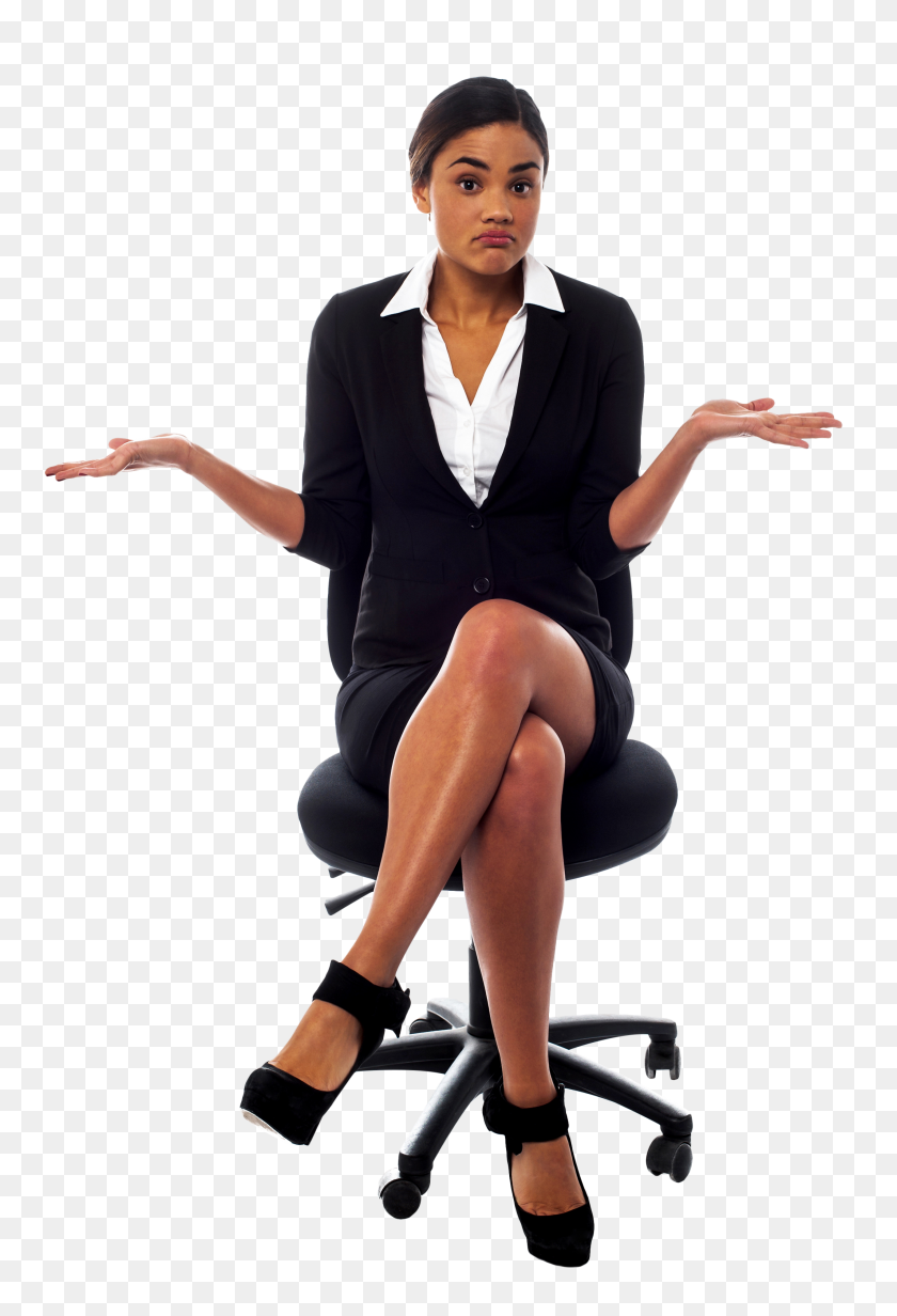2129x3200 Women In Suit Png Image - Person Sitting PNG