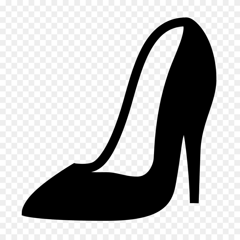 1600x1600 Women Shoe Diagonal View Filled Icon - Stiletto Heels Clipart