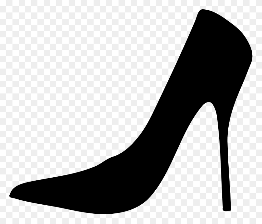 800x676 Женская Обувь Силуэт Бесплатные Векторные Силуэты - Наденьте Обувь Клипарт
