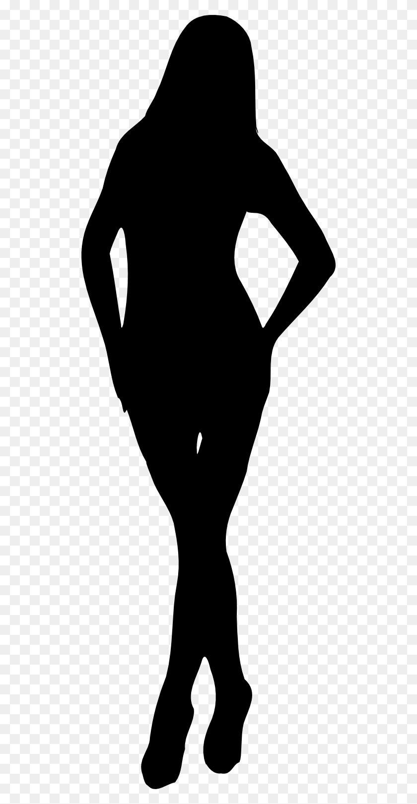 512x1561 Women Silhouette Clipart - Bride Silhouette Clipart