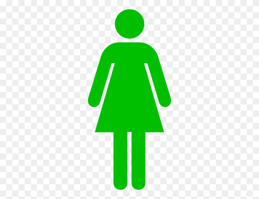 270x588 Women Toilet Symbol Green Png Clip Arts For Web - Toilet Clip Art Free