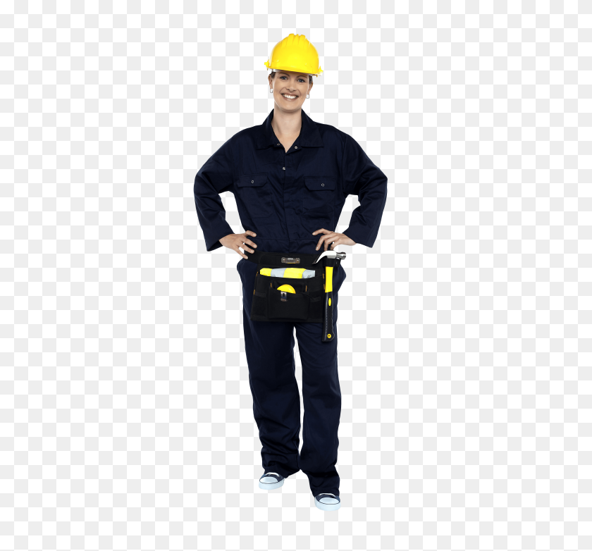 480x722 Women Worker Png - Construction Worker PNG