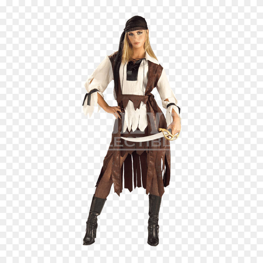 850x850 Womens Caribbean Pirate Babe Costume - Pirates Of The Caribbean PNG