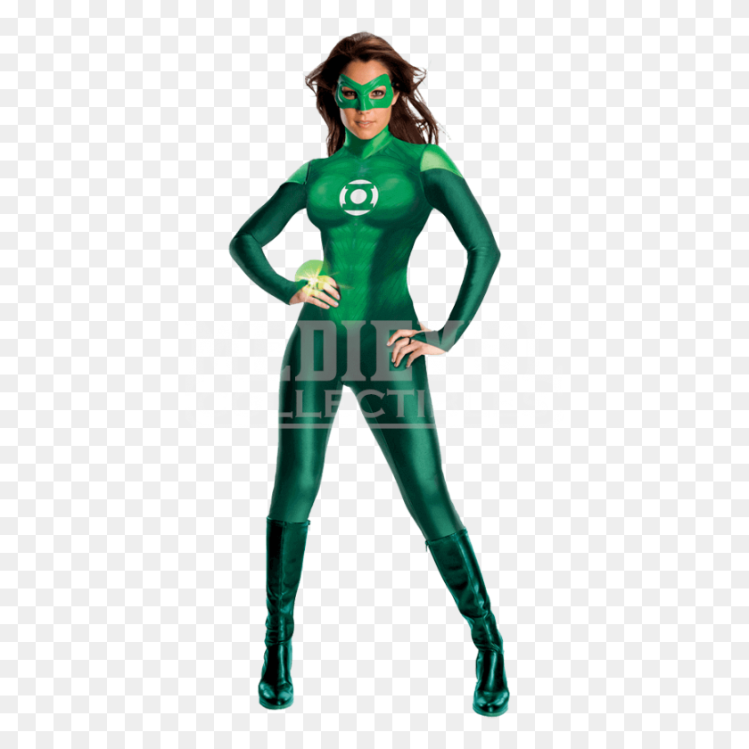 850x850 Disfraz De Linterna Verde De Lujo Para Mujer - Linterna Verde Png