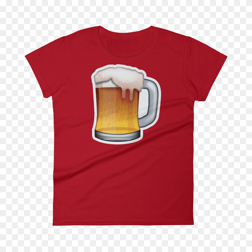 1000x1000 Women's Emoji T Shirt - Beer Emoji PNG