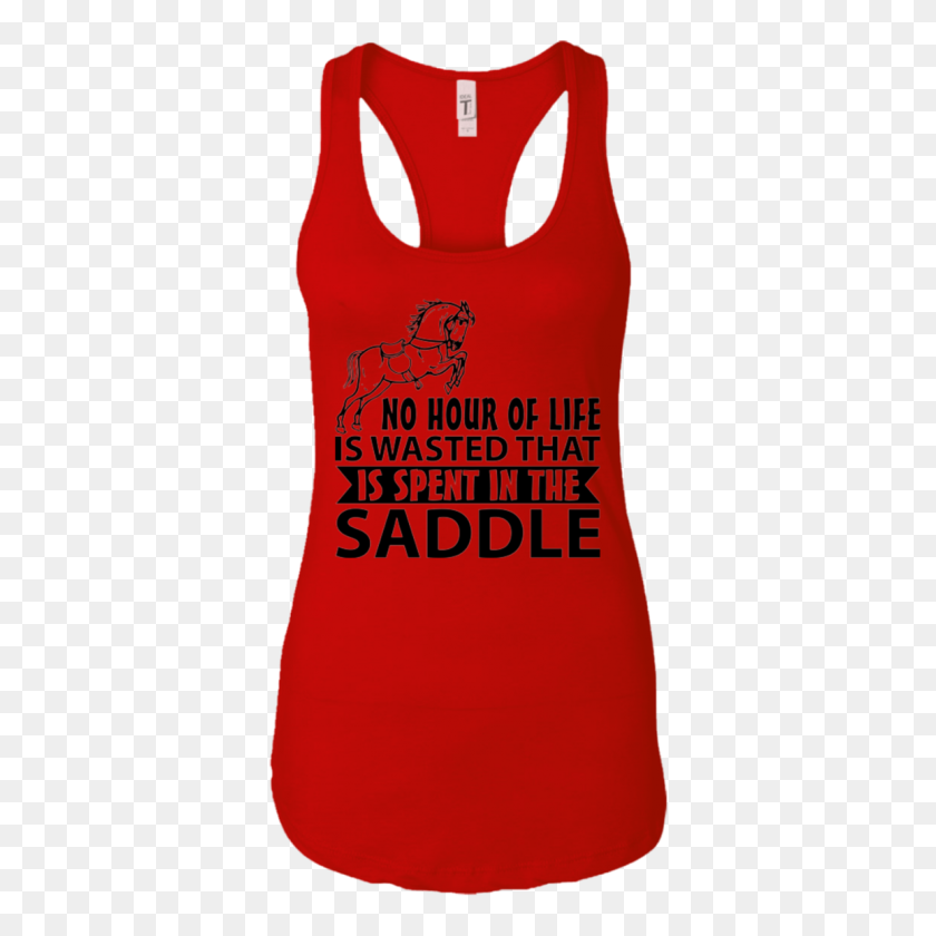1155x1155 Women's Horse Tank No Hour Wasted Dailyswipes - Wasted PNG