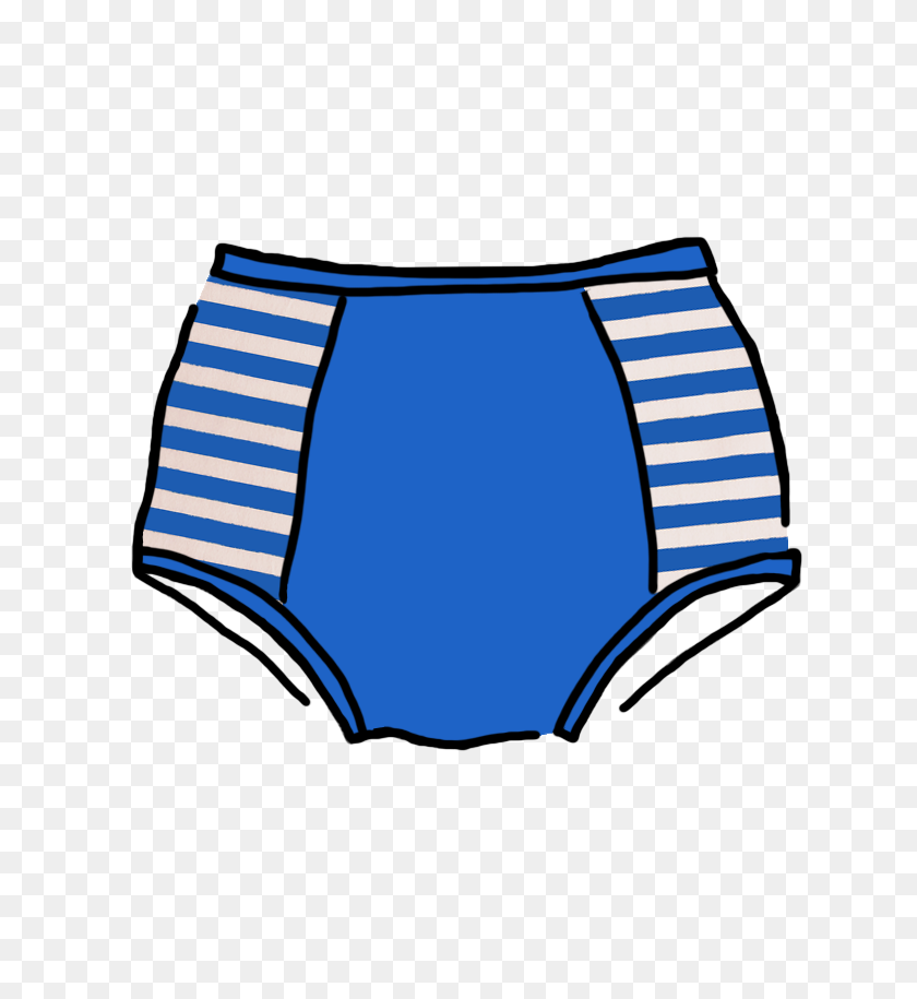 684x855 Pantalón Con Paneles De Rayas Marinero Originales Para Mujer Thunderpants Usa - Panties Clipart