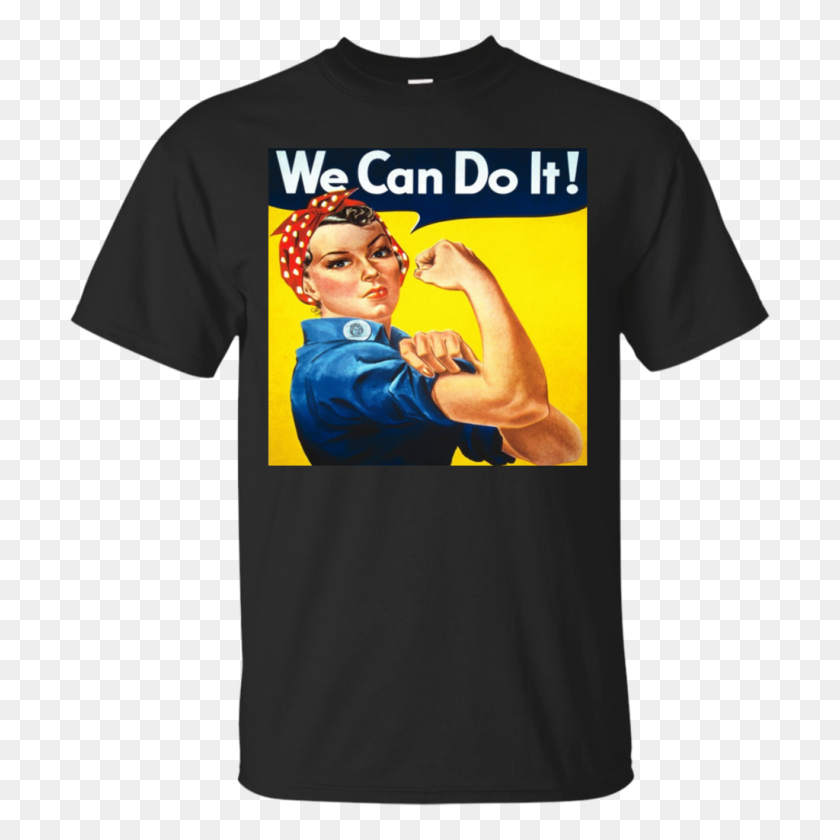 1024x1024 Women's Rosie The Riveter We Can Do It Retro Menwomen T Shirt - Rosie The Riveter PNG