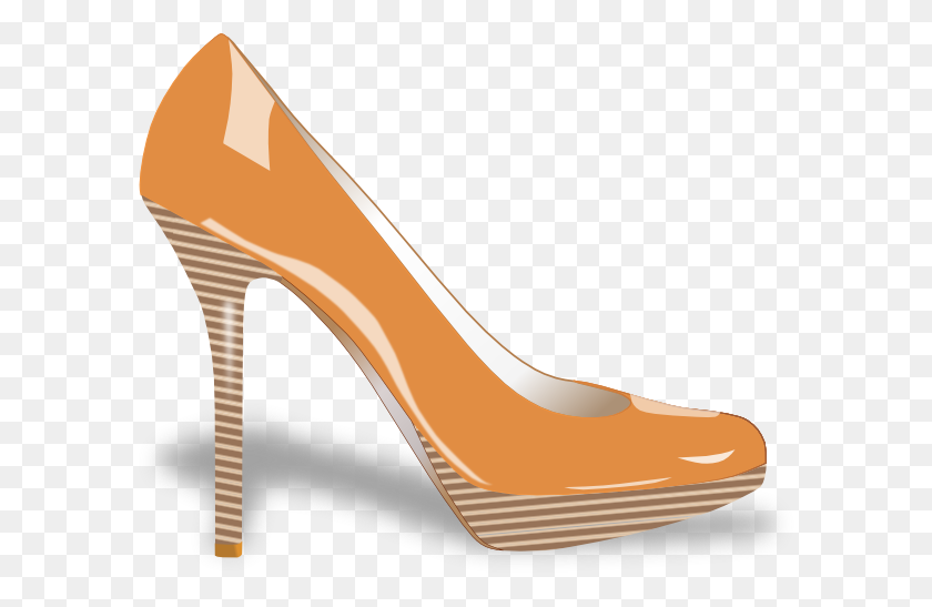 600x487 Womens Shoe Clip Art - High Heel Shoe Clipart