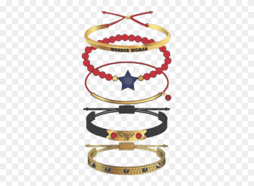 555x555 Wonder Woman Arm Party Bracelets - Wonder Woman Crown PNG