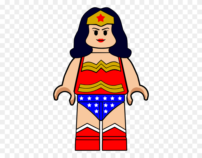 398x600 Wonder Woman Clipart Cartoon - Wonderwoman PNG