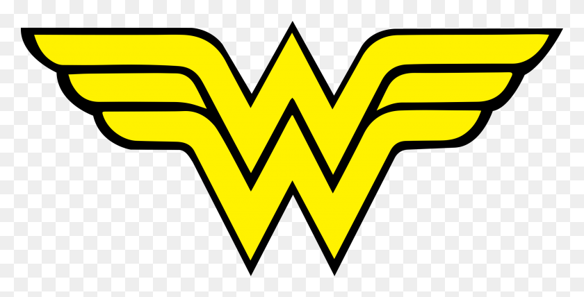 2400x1135 Wonder Woman Logo Png Transparent Vector - Wonder Woman PNG