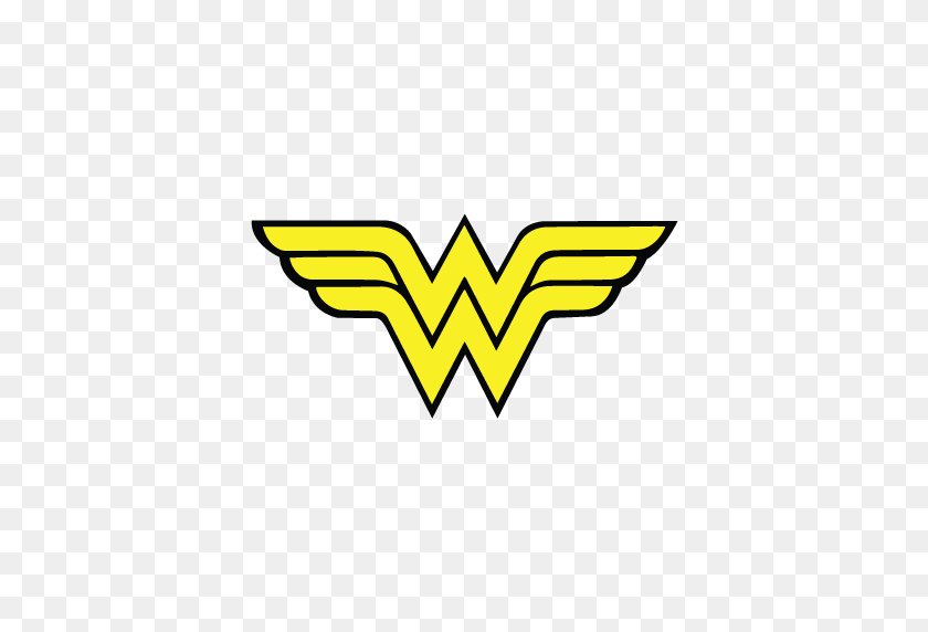 512x512 Wonder Woman Logo Vector In And Format - Wonder Woman Symbol PNG
