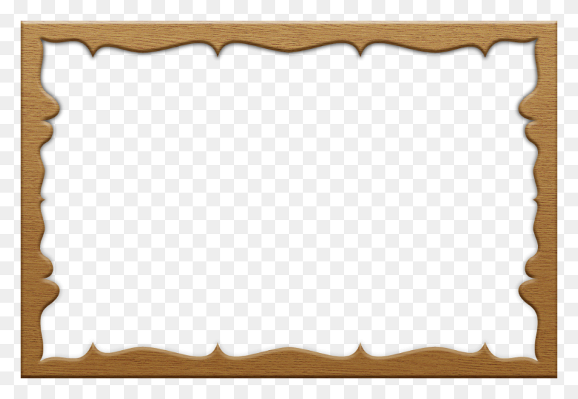 969x647 Wood Frame Outline Clipart - Gold Frame Border PNG